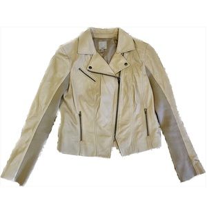 Halogen leather jacket